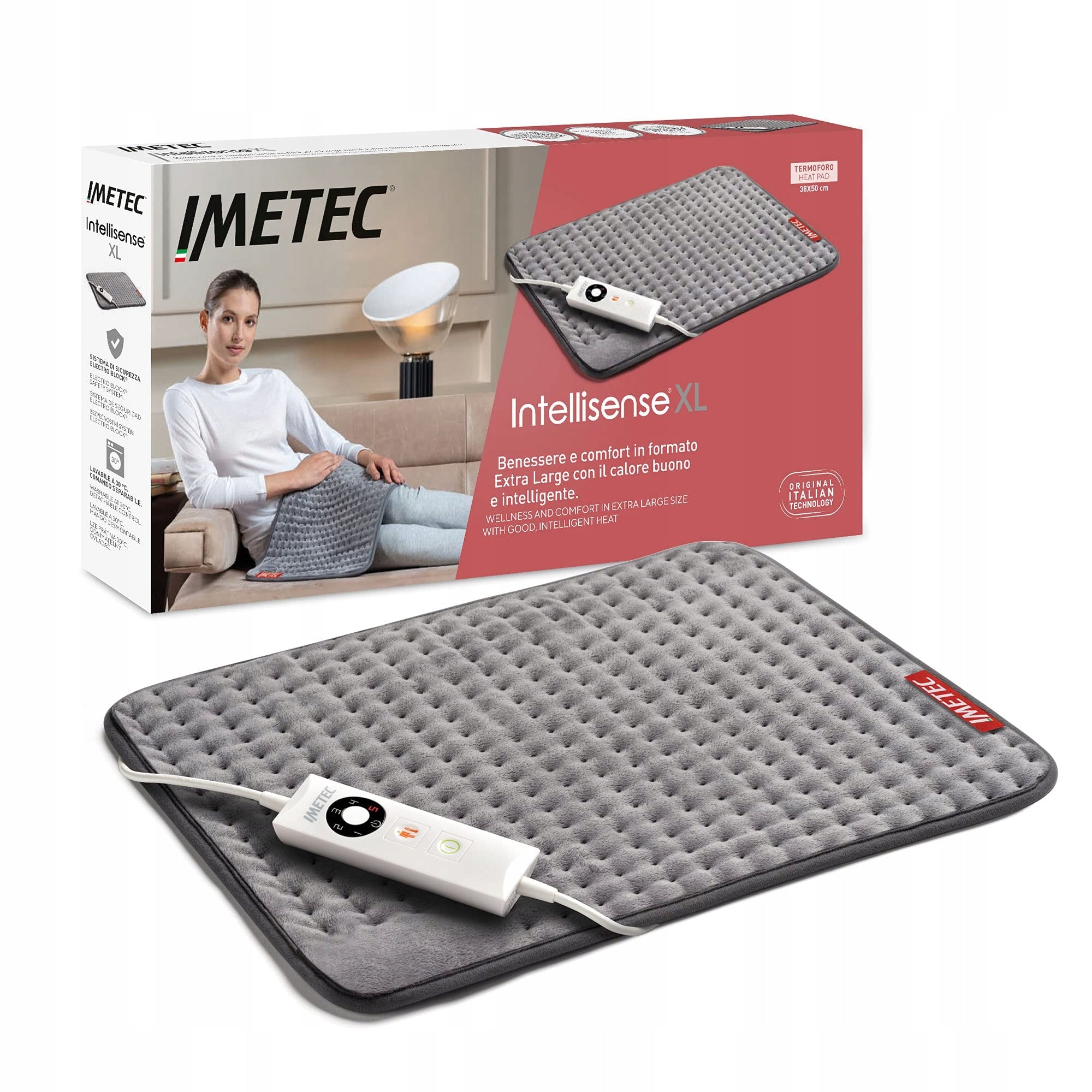 IMETEC Intellisense XL Heating Pillow 38x50 cm 5 Temperatures