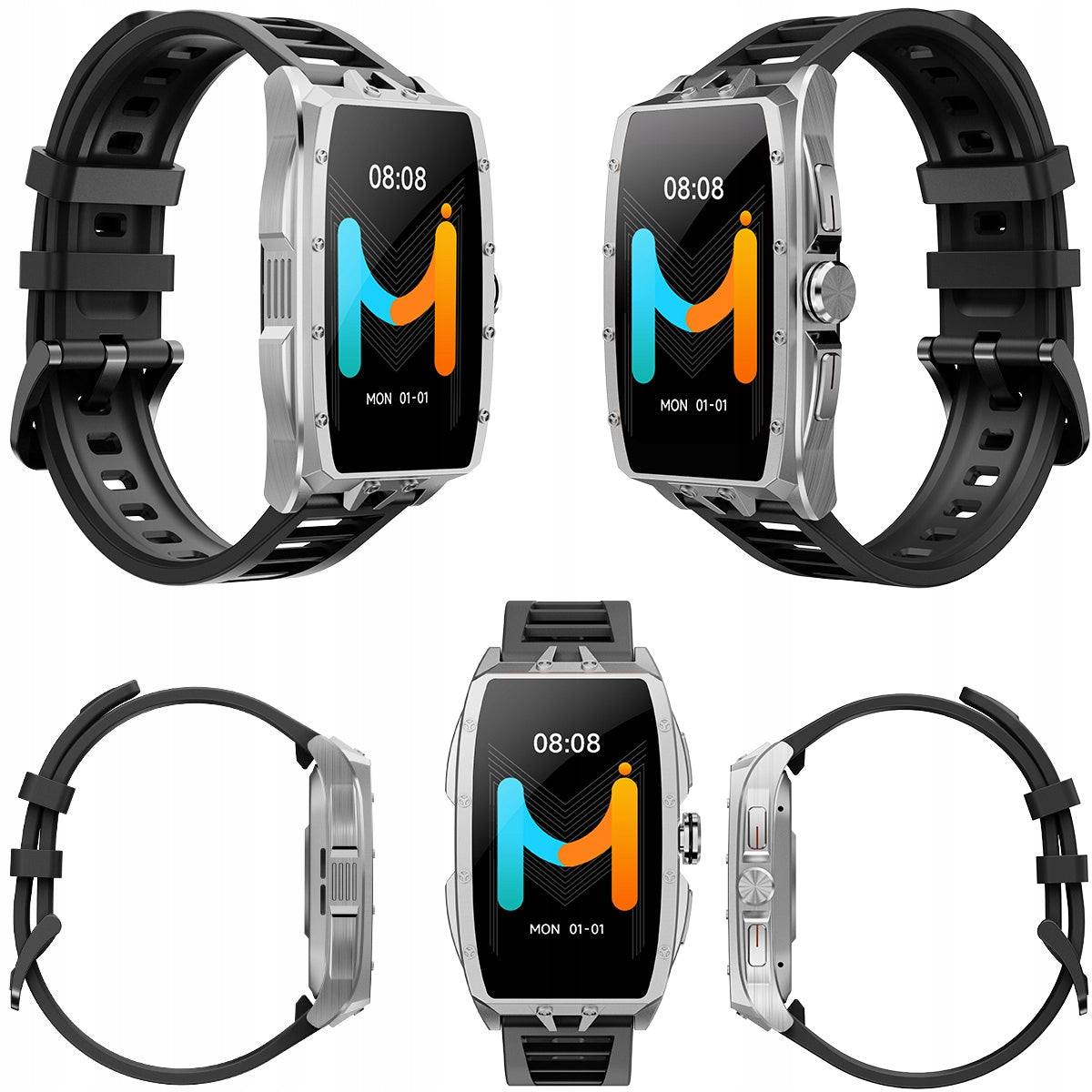 IMIKI Smart Watch Master Band MB1 Silver Sports Running Watch Color silver