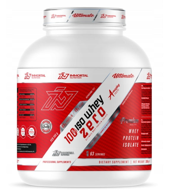 IMMORTAL 100% ISO WHEY ZERO 2000g ISOLATE PROTEIN