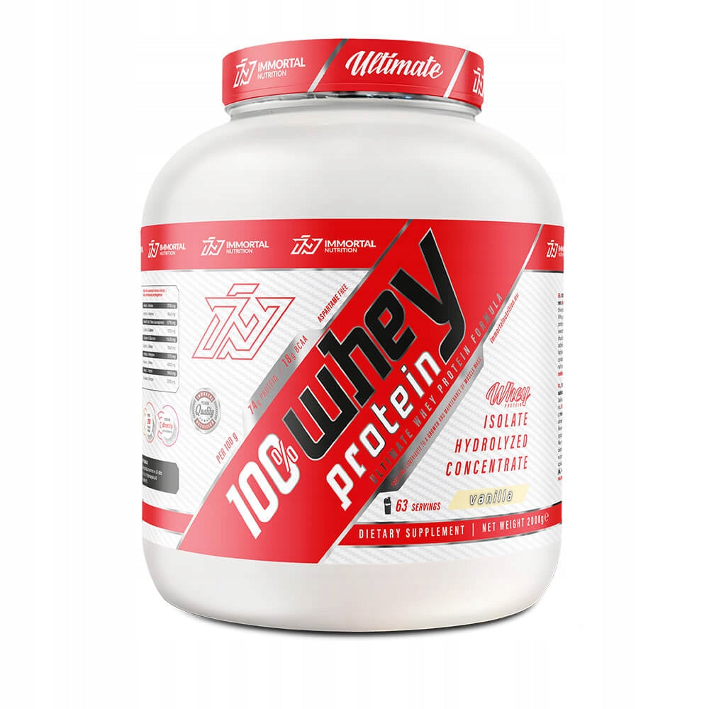 IMMORTAL 100% WHEY PROTEIN INSTANT 2000g PROTEIN WPC WPI WPH 100% WHEY Expiration date at least 1 year from the date of purchase