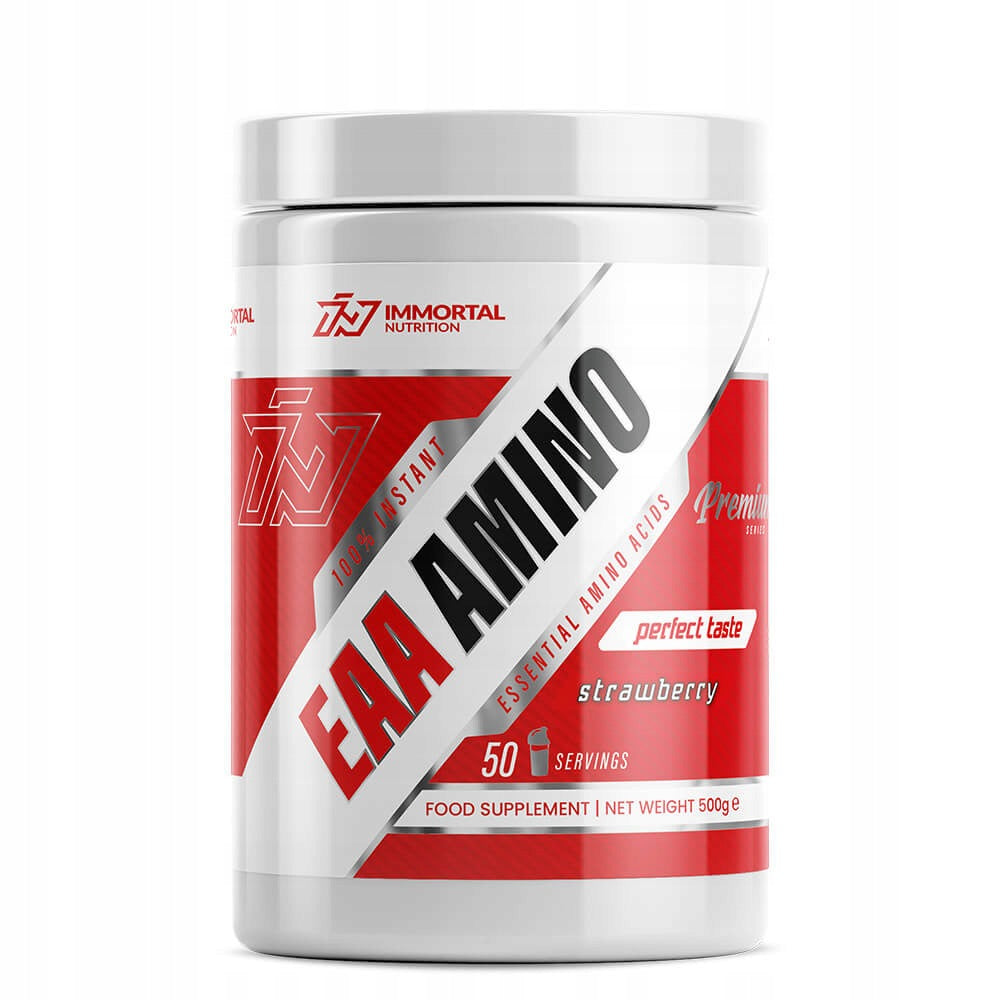 IMMORTAL EAA AMINO 500g BCAA LEUCINE ESSENTIAL REGENERATION Packaging status original