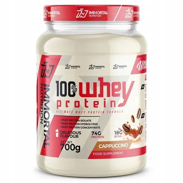 IMMORTAL NUTRITION 100% WHEY PROTEIN 700g CAPPUCINO WPC WPI WPH