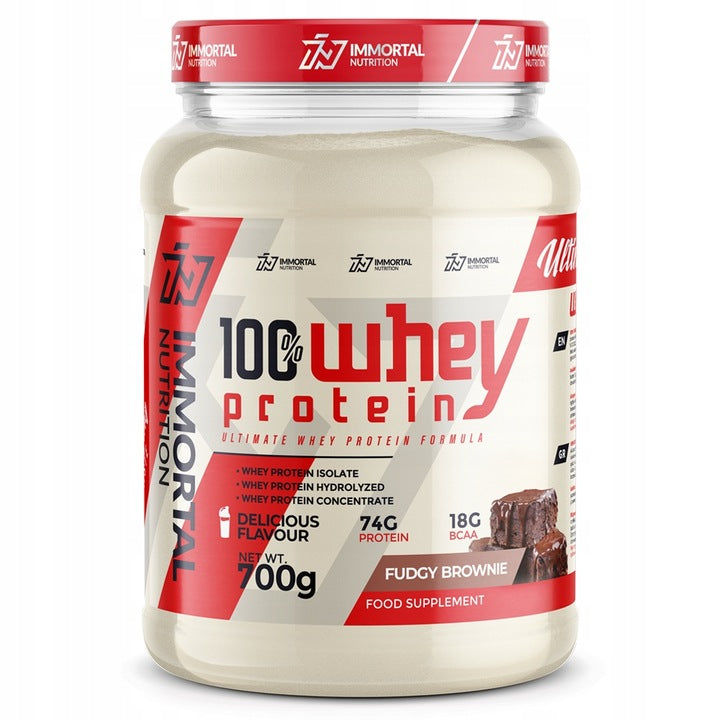 IMMORTAL NUTRITION 100% WHEY PROTEIN 700g FUDGY BROWNIE PROTEIN WPC WPI WPH