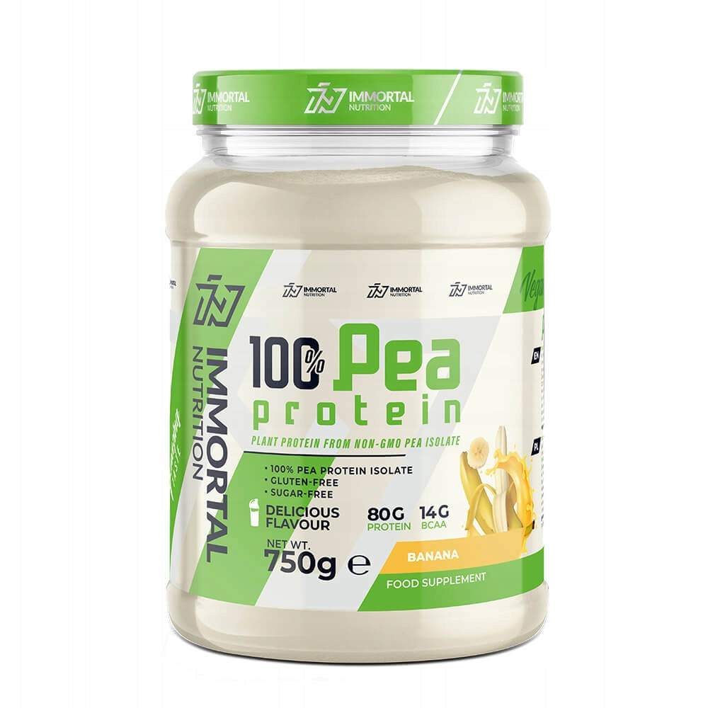 IMMORTAL PEA PROTEIN 750g PEA PROTEIN VEGAN ISOLATE 100% Packaging status original