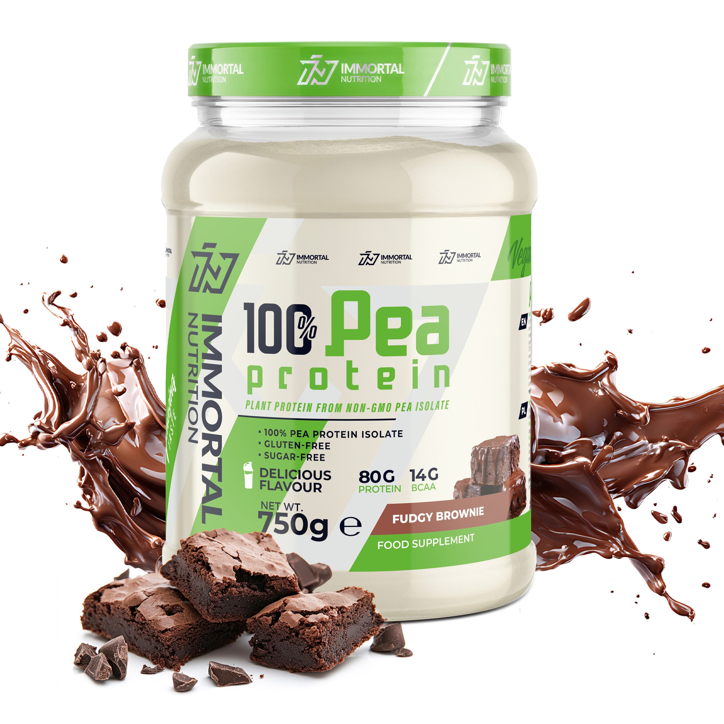 IMMORTAL PEA PROTEIN 750g PEA PROTEIN VEGAN ISOLATE 100%