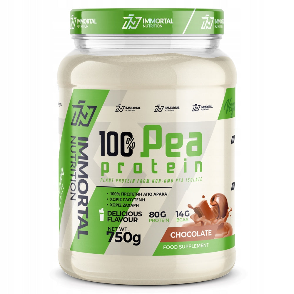 IMMORTAL PEA PROTEIN 750g PEA PROTEIN WHEY 100% VEGAN PROTEIN Expiration date at least 1 year from the date of purchase