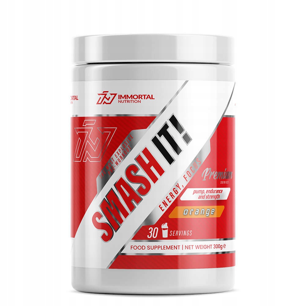 IMMORTAL SMASH IT 300g PRE-WORKOUT STRENGTH PUMP Expiration date at least 1 year from the date of purchase