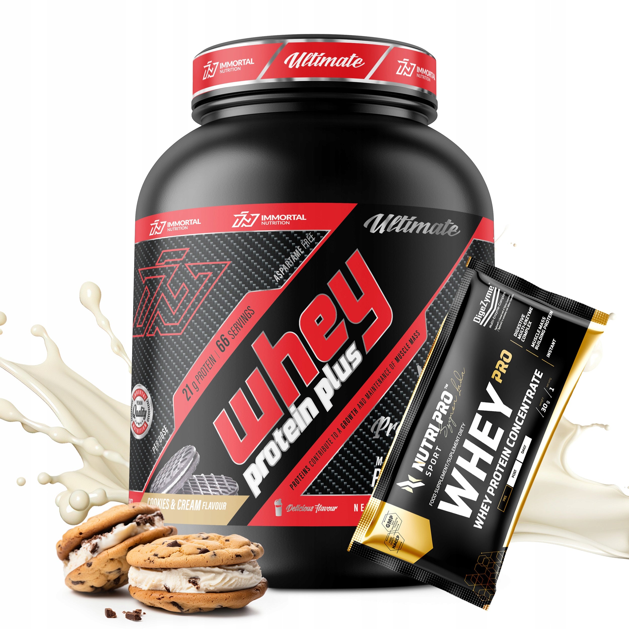 IMMORTAL WHEY PROTEIN PLUS 2000g PROTEIN WPC 2kg