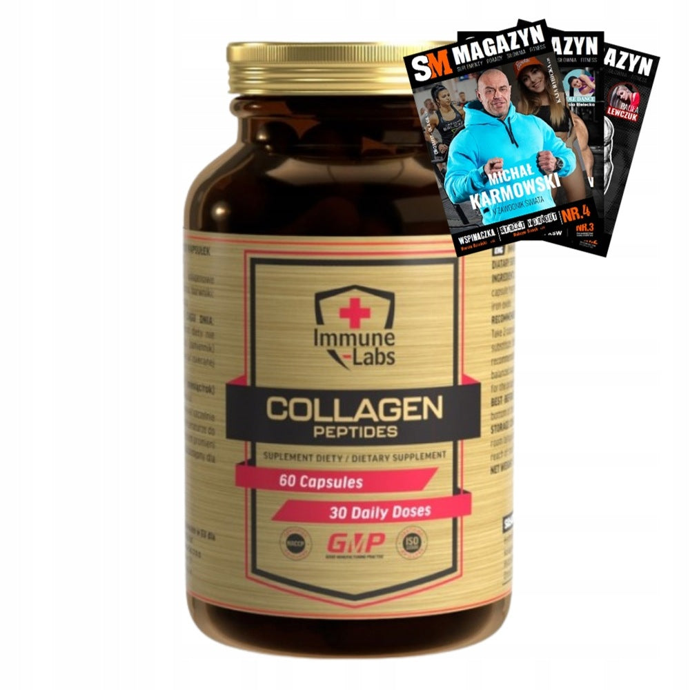 IMMUNE LABS COLLAGEN PEPTIDES 60 kaps JOINT REGENERATION SKIN NAILS