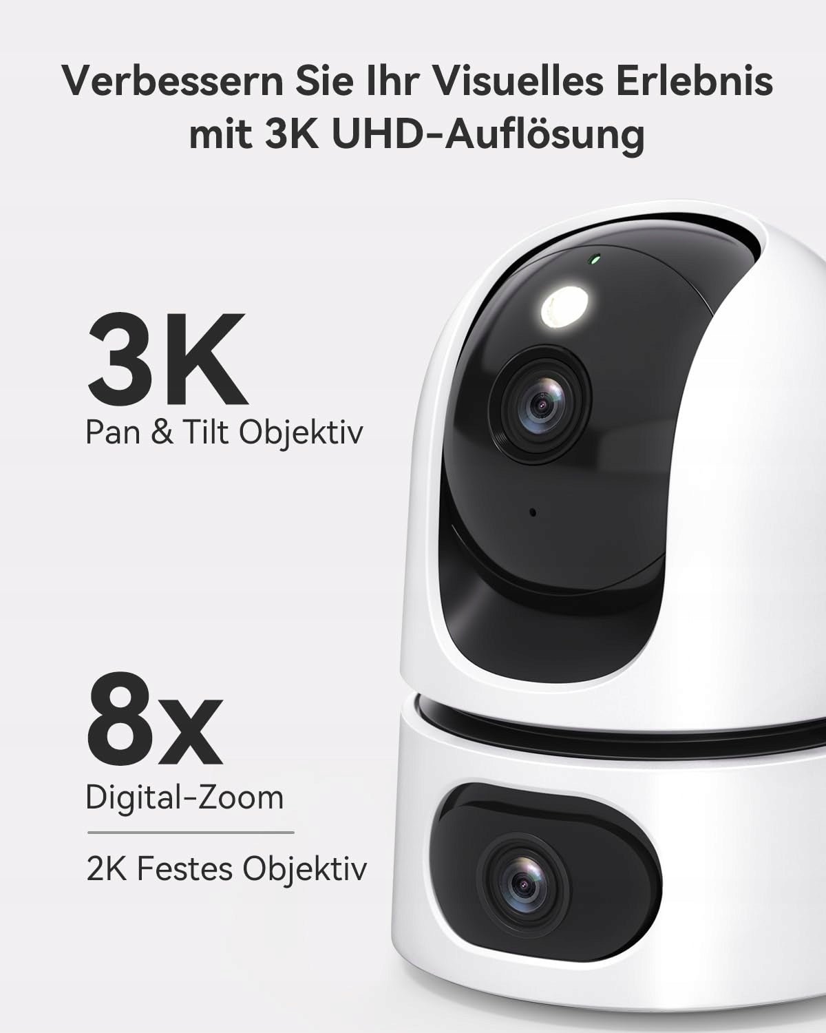 IMOU 3K+2K UHD Indoor 360° PTZ Animal Recognition Camera