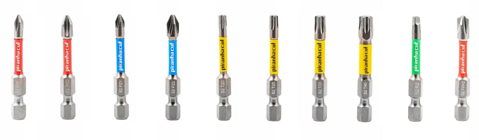 IMPACT BITS PH2 50mm FOR IMPACT MAGNETIC SCREWDRIVER 10 PIRANHACUT Series bity udarowe PRO IMPACT