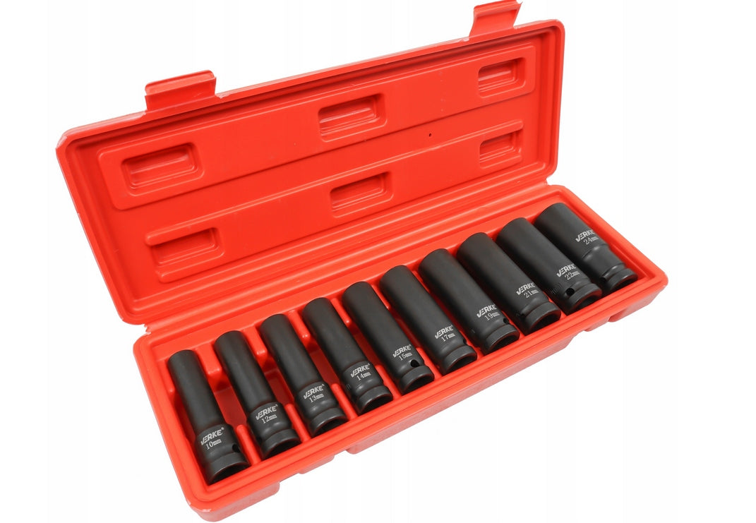 IMPACT CAPS 1/2 LONG SOCKET WRENCH IMPACT SOCKET SET 10-24 Mounting 1/2"