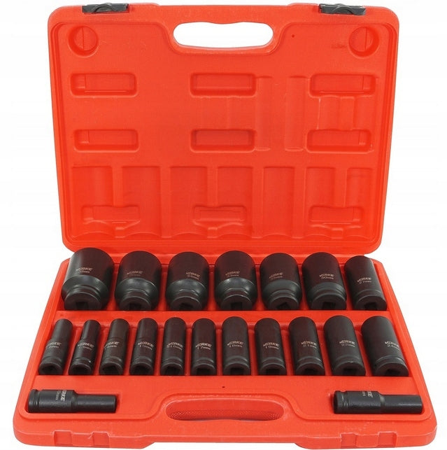 IMPACT CAPS 1/2 LONG SOCKET WRENCH IMPACT SOCKET SET 10-38 Brand Verke