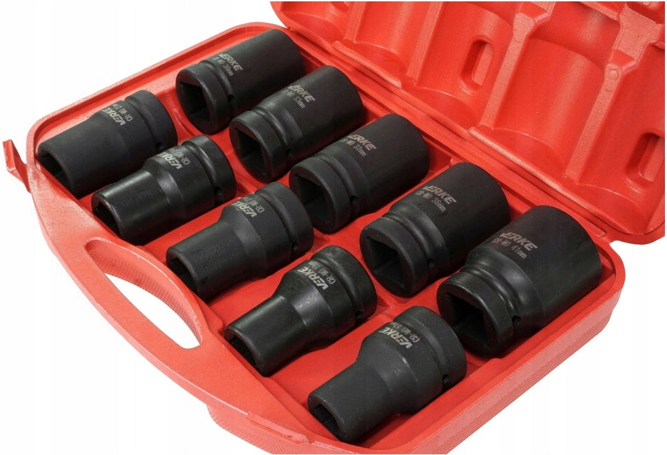 IMPACT CAPS 1" INCH SOCKET WRENCH IMPACT SOCKET SET 17-41MM Type 6-point