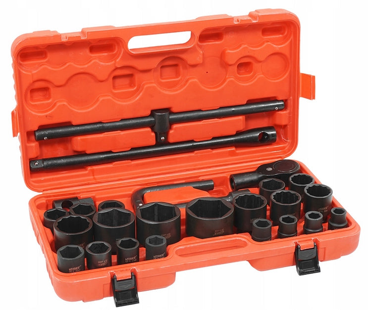 IMPACT CAPS 3/4 1 INCH SOCKET SET SOCKET WRENCHES 6 / 12-ANGLE 17-65 Mounting 3/4"