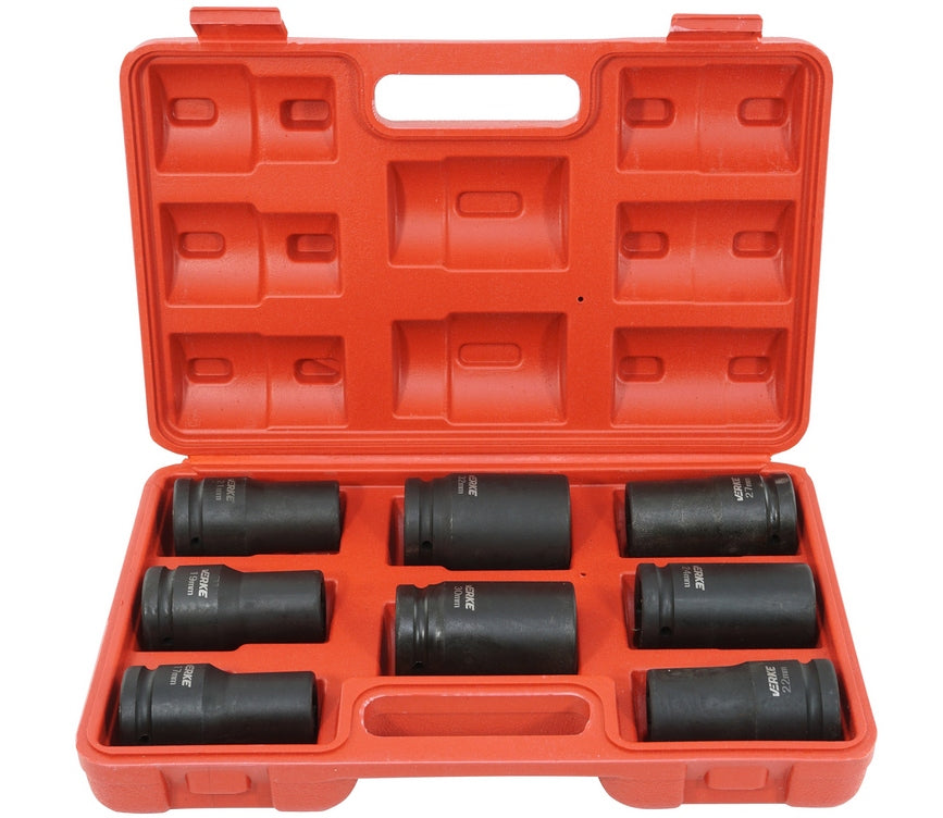 IMPACT CAPS 3/4 LONG SOCKET WRENCH IMPACT SOCKET SET 17-32 Brand Verke
