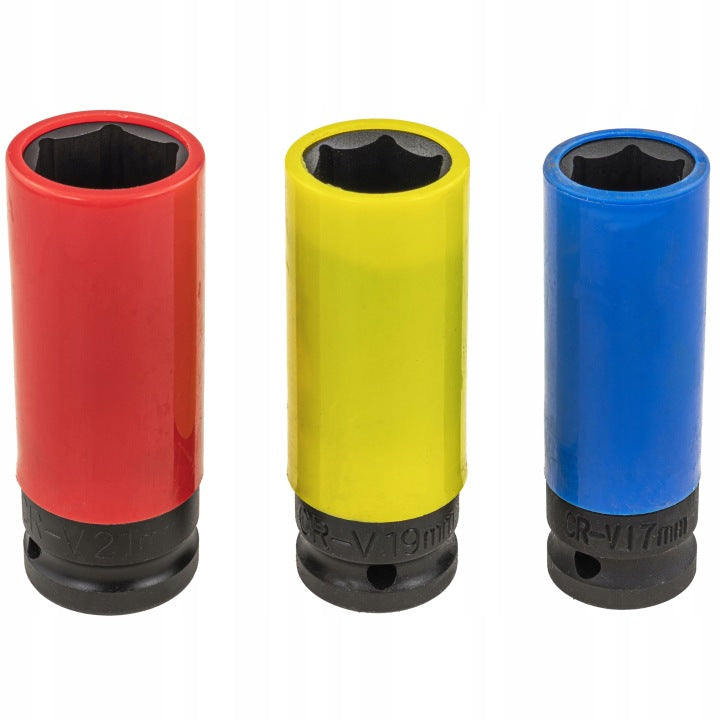 IMPACT CAPS FOR ALLOY WHEELS 17/19/21MM FOR ALLOY WHEELS LONG CrV 3EL. Manufacturer code V088138
