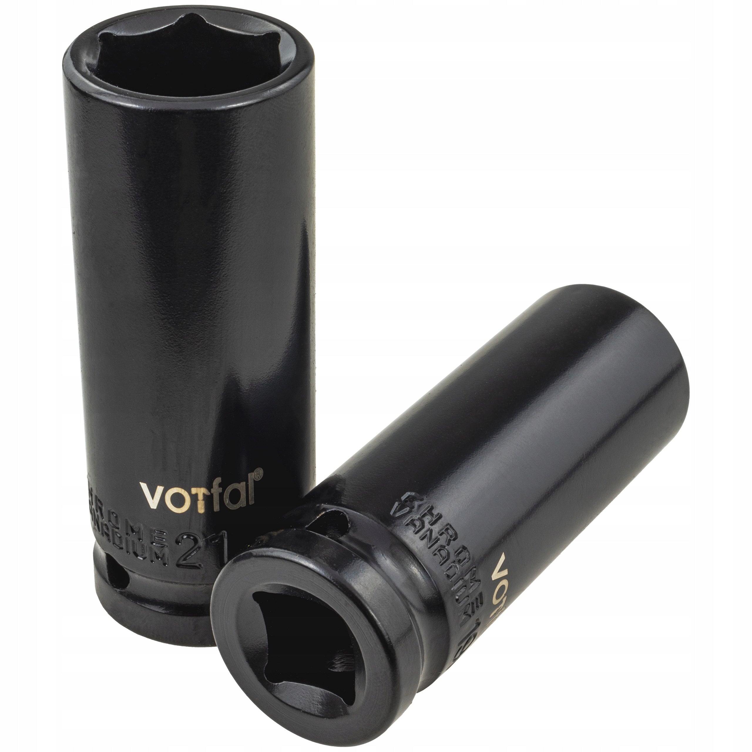 IMPACT CAPS IMPACT SOCKET SET 1/2 INCH 10 MM-21 MM 6-ANGLE 6 EL. Brand Vorfal