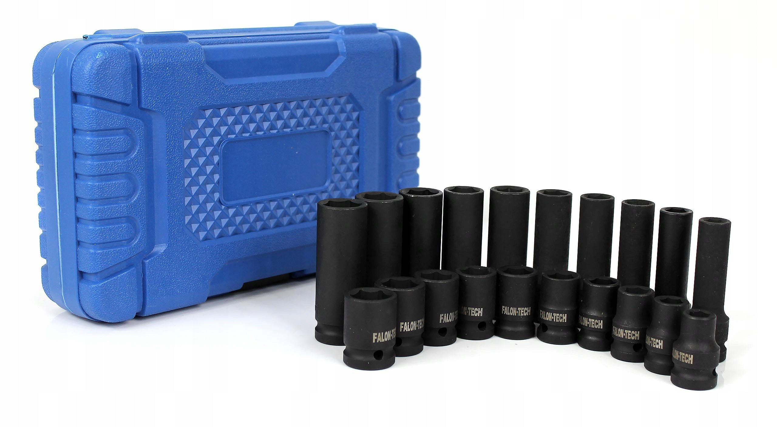 IMPACT SOCKET SET 10-19 IMPACT CAPS LONG AND SHORT 1/2'' 20EL Product weight with unit packaging 3 kg