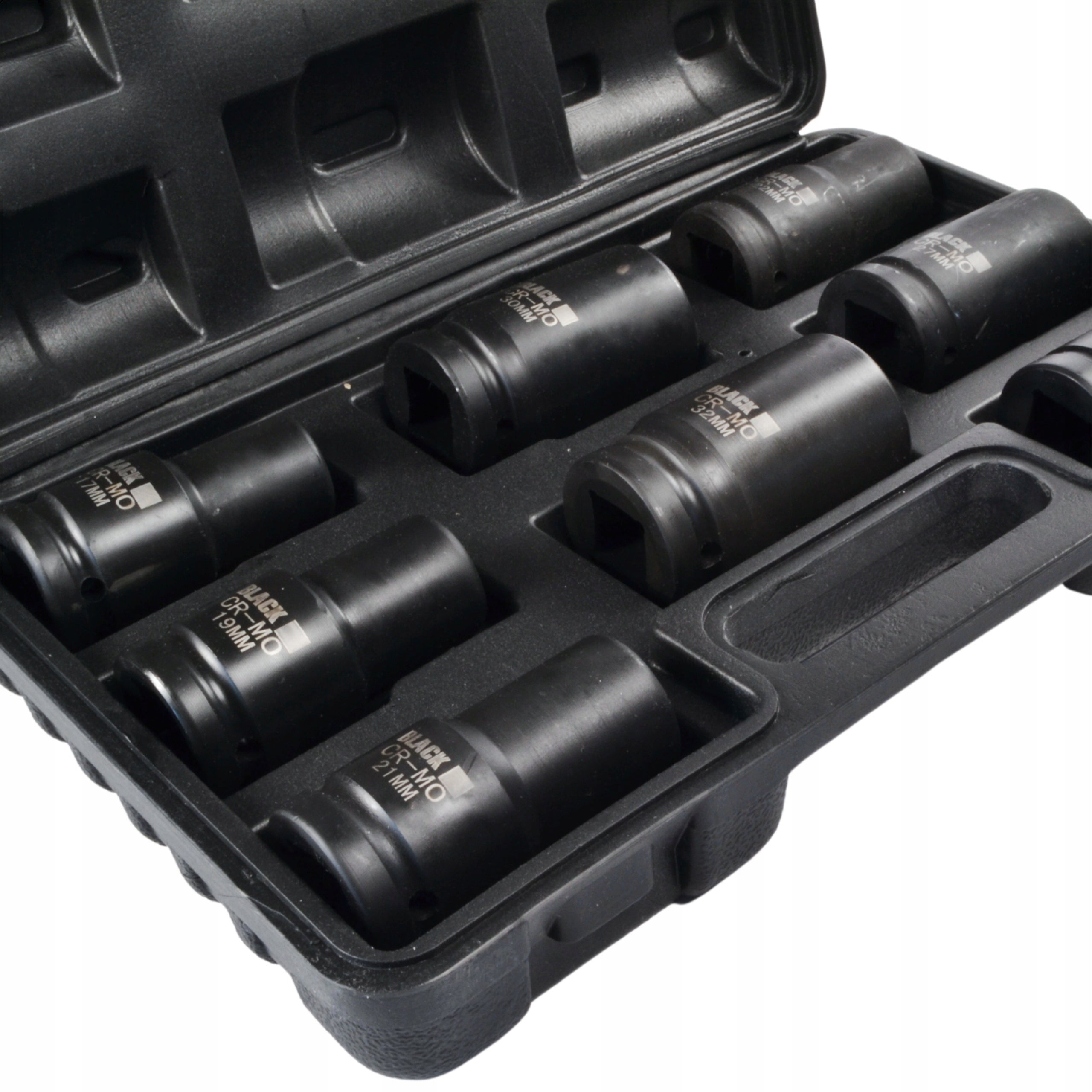 IMPACT SOCKET SET 3/4 CR-MO 17-32MM 8EL SUITCASE BLACK Brand Black