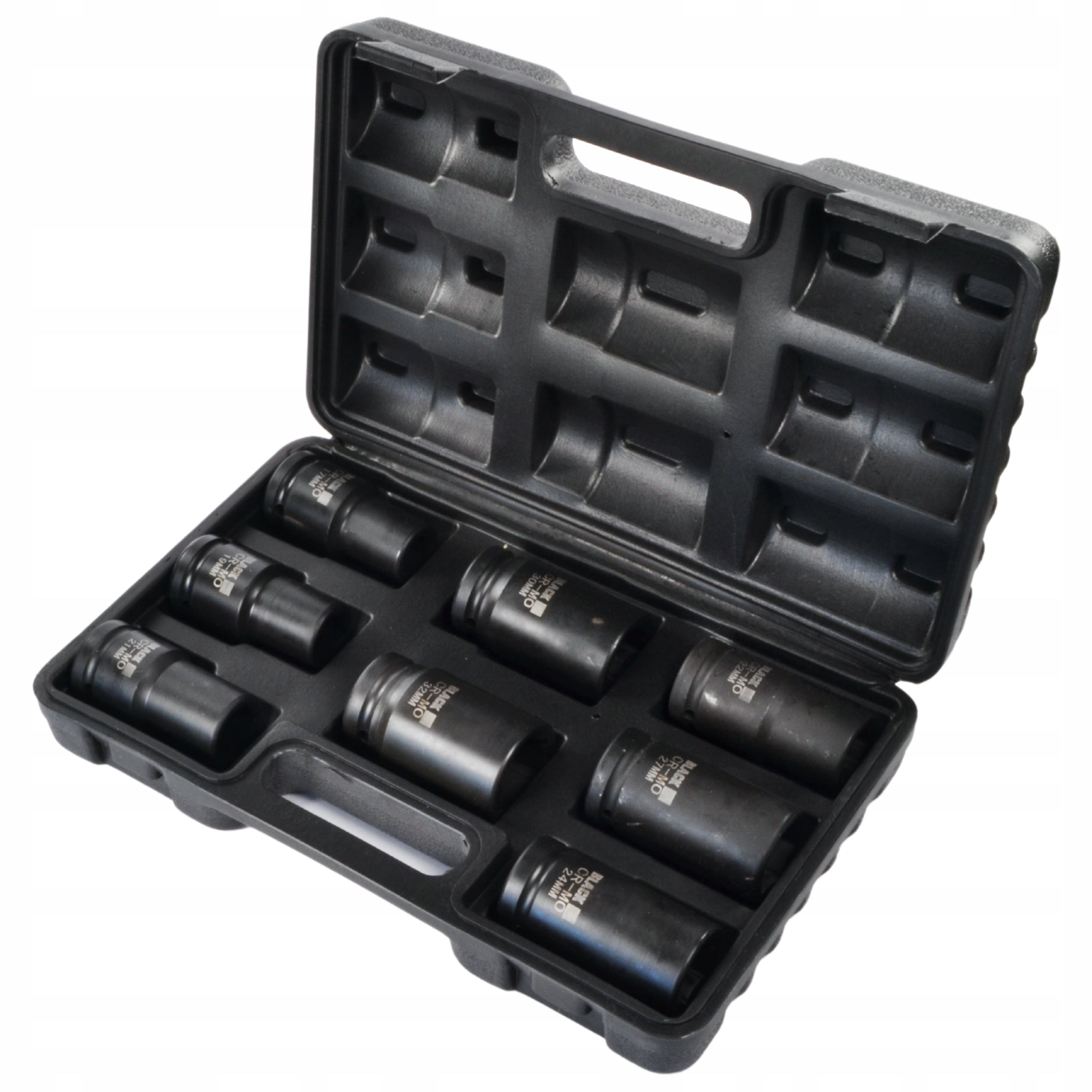 IMPACT SOCKET SET 3/4 CR-MO 17-32MM 8EL SUITCASE BLACK Manufacturer code 13308