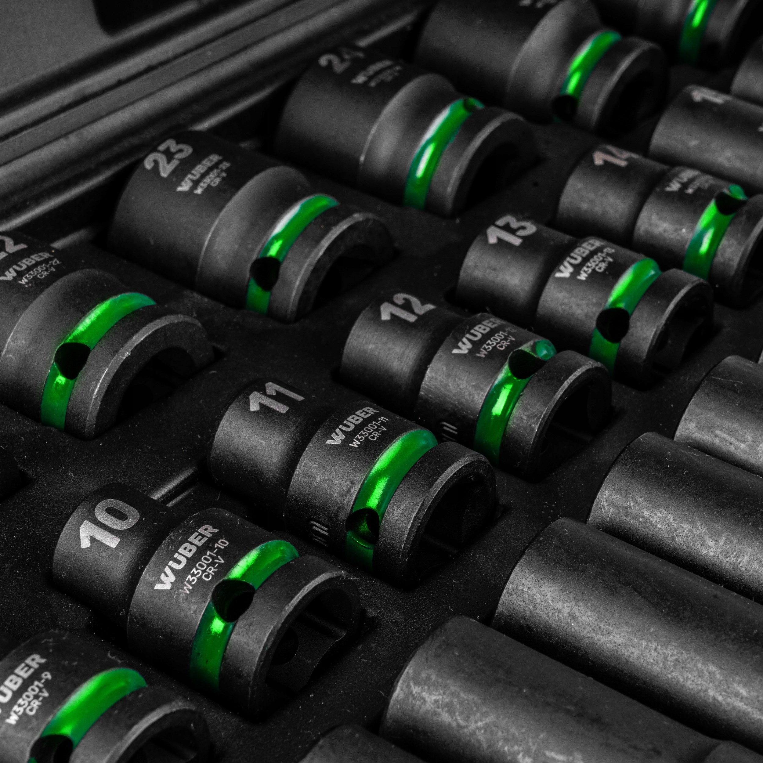 IMPACT SOCKET SET 35 PCS 1/2" 6-ANGLE SHORT LONG 8-32MM CR-V++ Product weight with unit packaging 6.6 kg