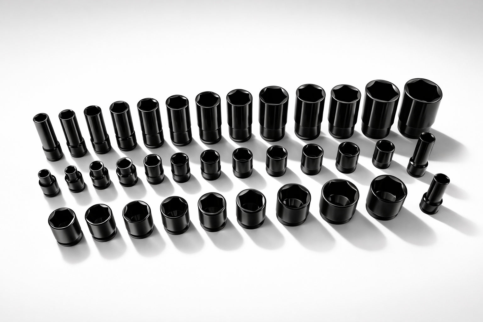 IMPACT SOCKET SET 8-32 IMPACT CAPS 1/2 IMPACT 35 ELEMENTS SUITCASE Brand Ondragon