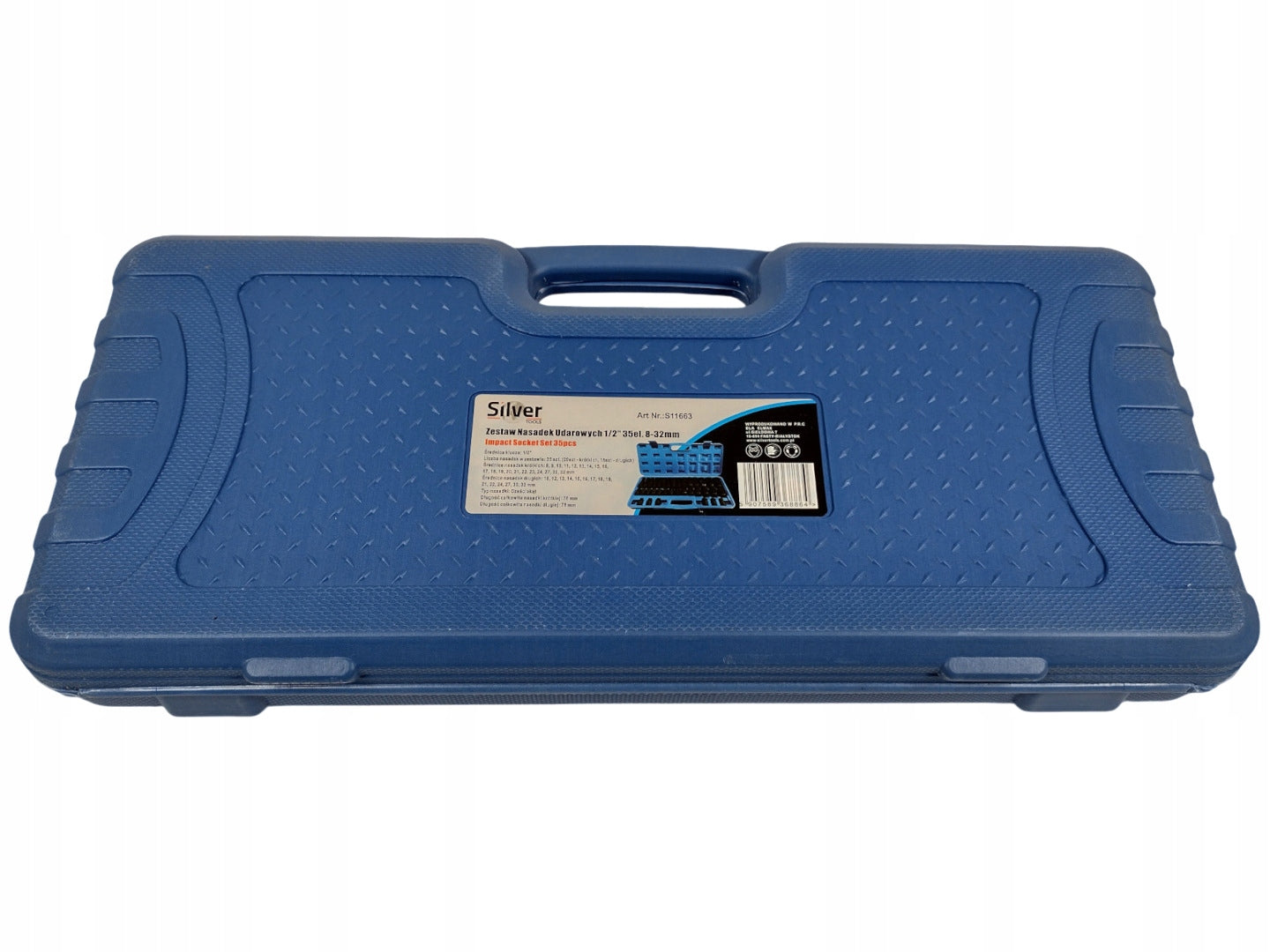 IMPACT SOCKET SET 8-32 IMPACT CAPS 1/2 IMPACT 35 ELEMENTS SUITCASE Manufacturer code S11663