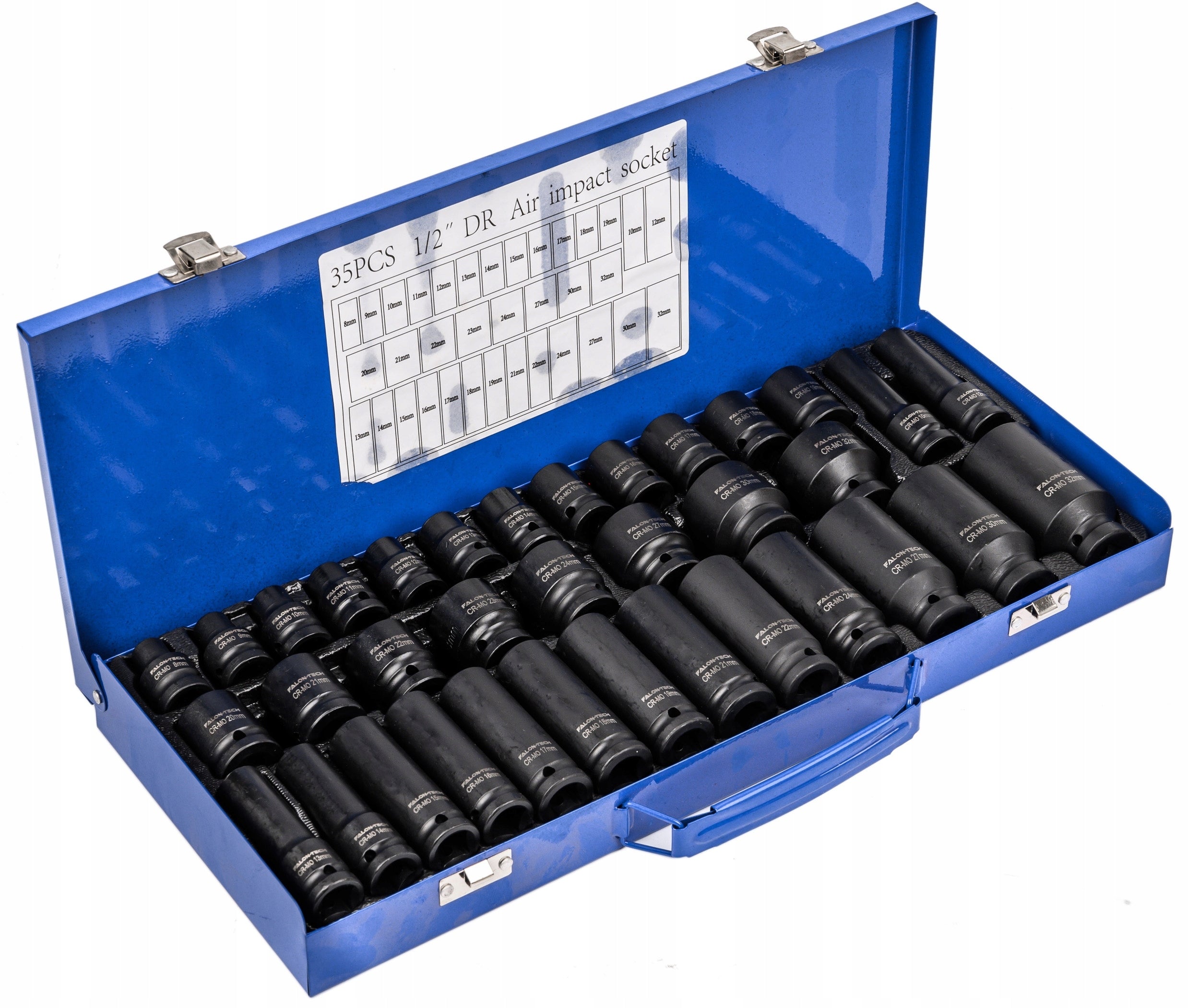 IMPACT SOCKET SET 8-32 IMPACT SOCKETS 1/2 FOR PNEUMATIC WRENCH 35s Manufacturer code 570829496
