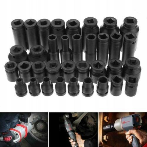 IMPACT SOCKET SET 8-32 IMPACT SOCKETS 1/2 STROKE 35 el SUITCASE Cr-Mo Key type socket