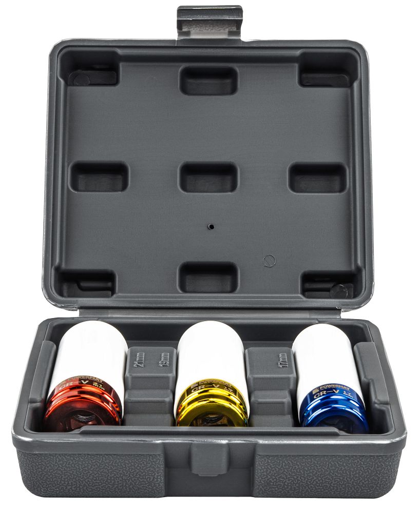 IMPACT SOCKET SET FOR ALLOY WHEELS 17/19/21 MM COLORFUL 3 PCS Brand Powermat