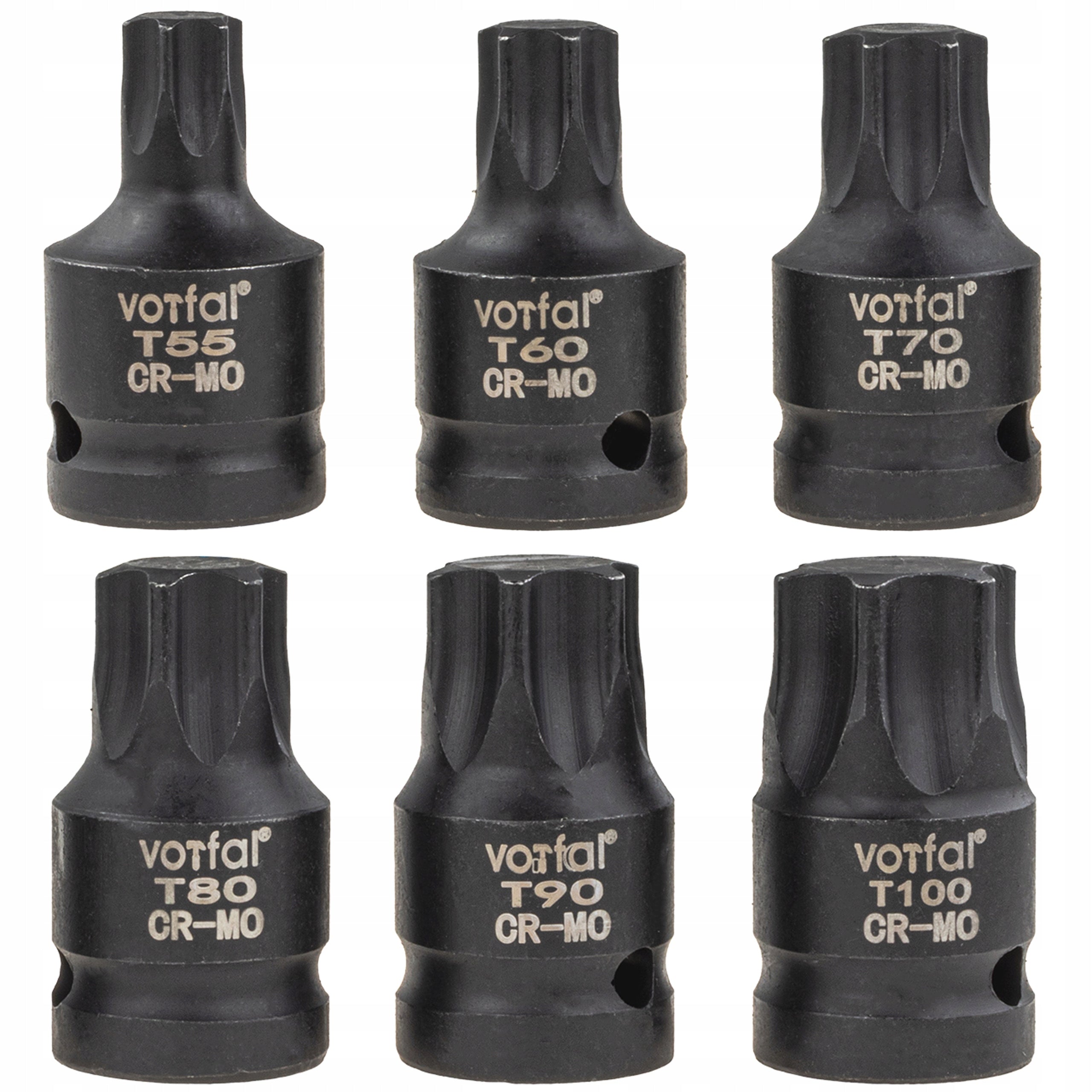 IMPACT SOCKET WRENCHES TORX T55 T60 T70 T80 T90 T100 1/2 Cr-Mo 6el Manufacturer code V08051