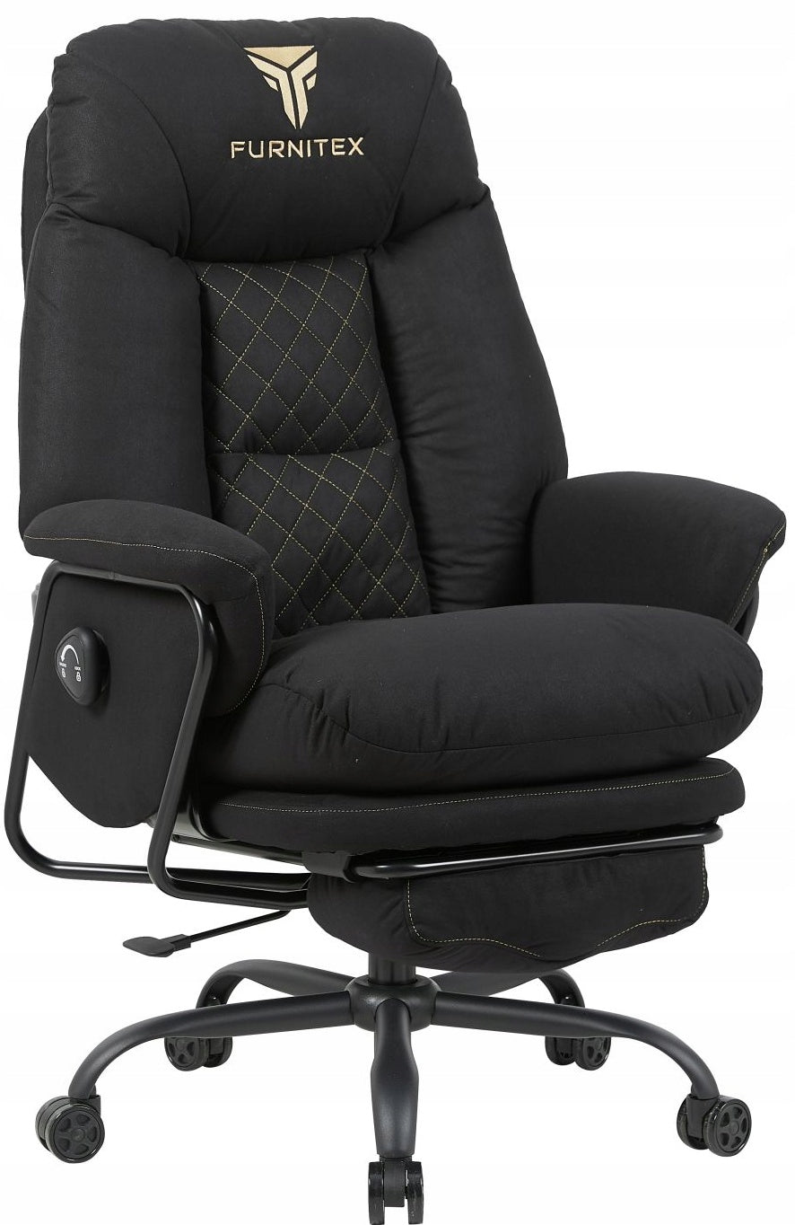 IMPERION gaming chair black Rotating wide gaming with fabric footrest Packaging status original