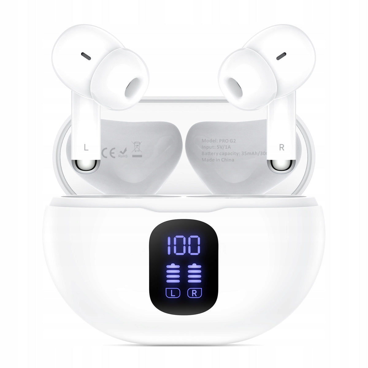 IN-EAR HEADPHONES TWS WIRELESS BLUETOOTH 5.4 - CLEAR BASS Packaging status original