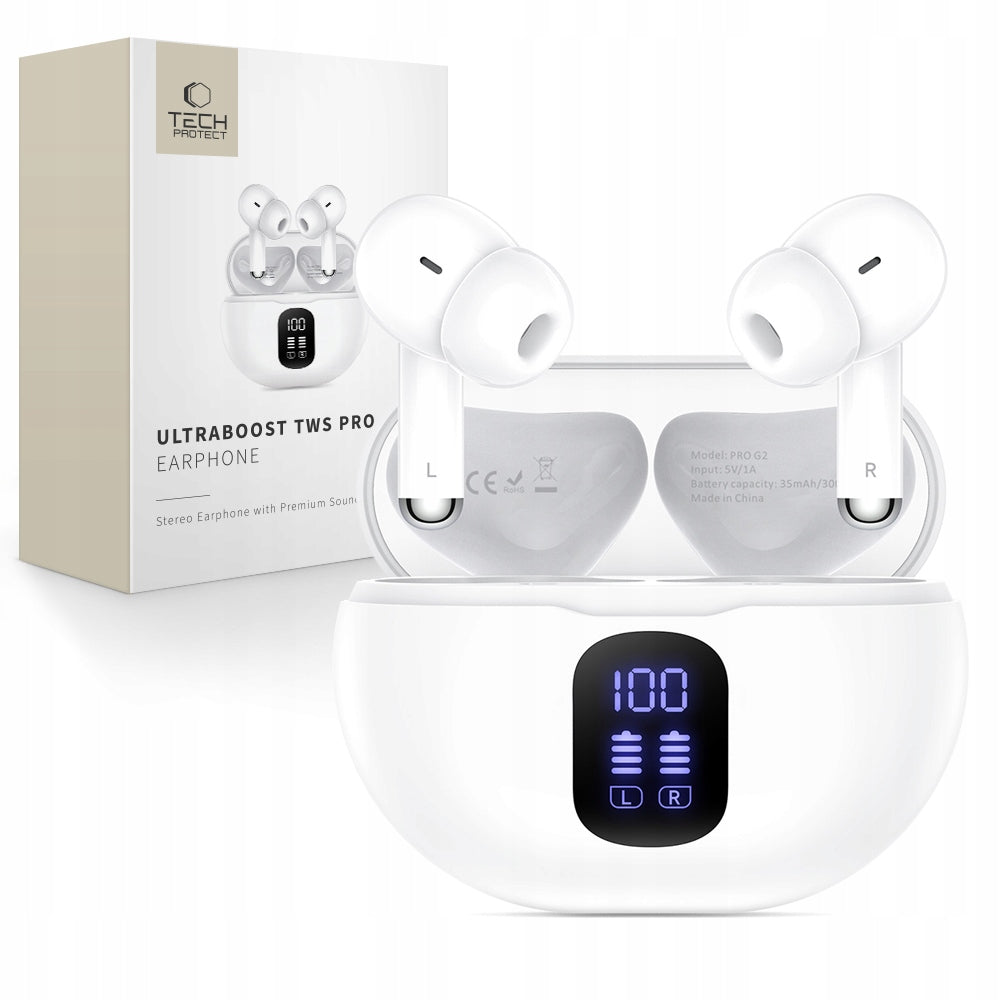 IN-EAR HEADPHONES TWS WIRELESS BLUETOOTH 5.4 - CLEAR BASS