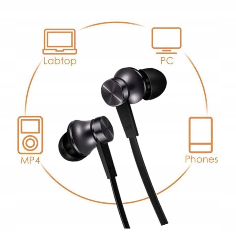IN-EAR HEADPHONES WITH MICROPHONE 3,5mm black Manufacturer code AOL_EL_009B