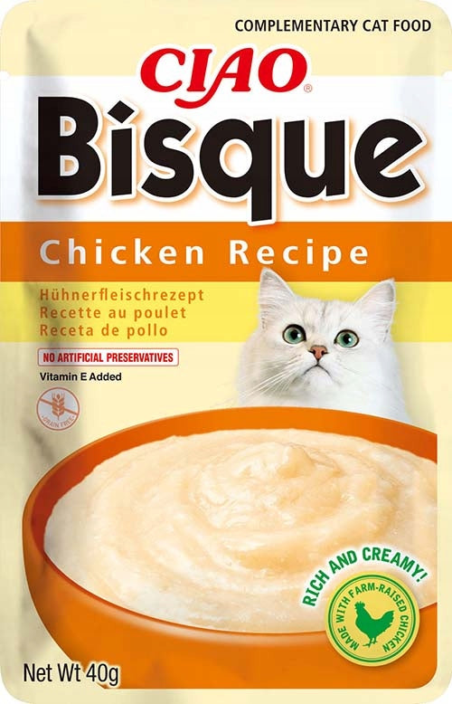 INABA Ciao Bisque Thick Creamy Soup with Chicken 40g Cat Food