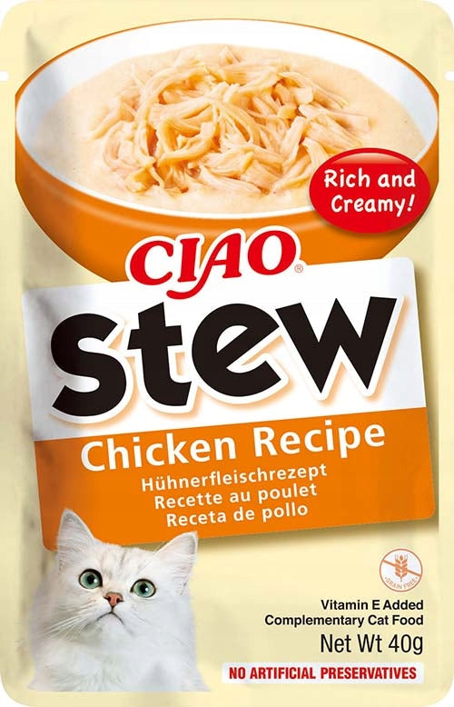 INABA Ciao Stew Dish in Dense Creamy Sauce with Chicken 40g