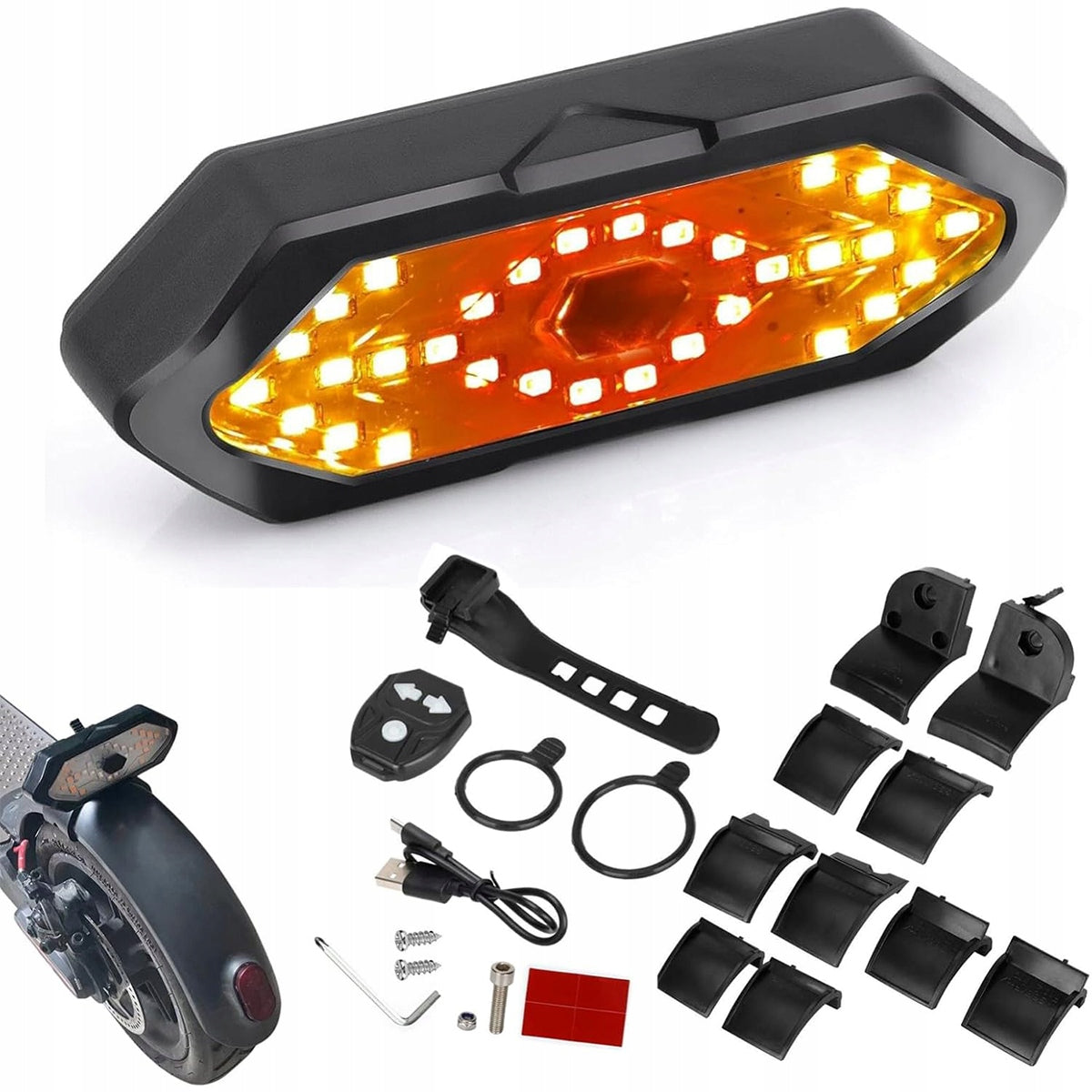 INDICATORS SIGNALING REAR LED REMOTE CONTROL LIGHTING FLASHER for Scooter Brand no brand