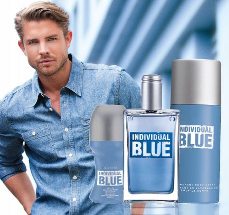 INDIVIDUAL BLUE Avon sample original male fragrance Manufacturer code 63495