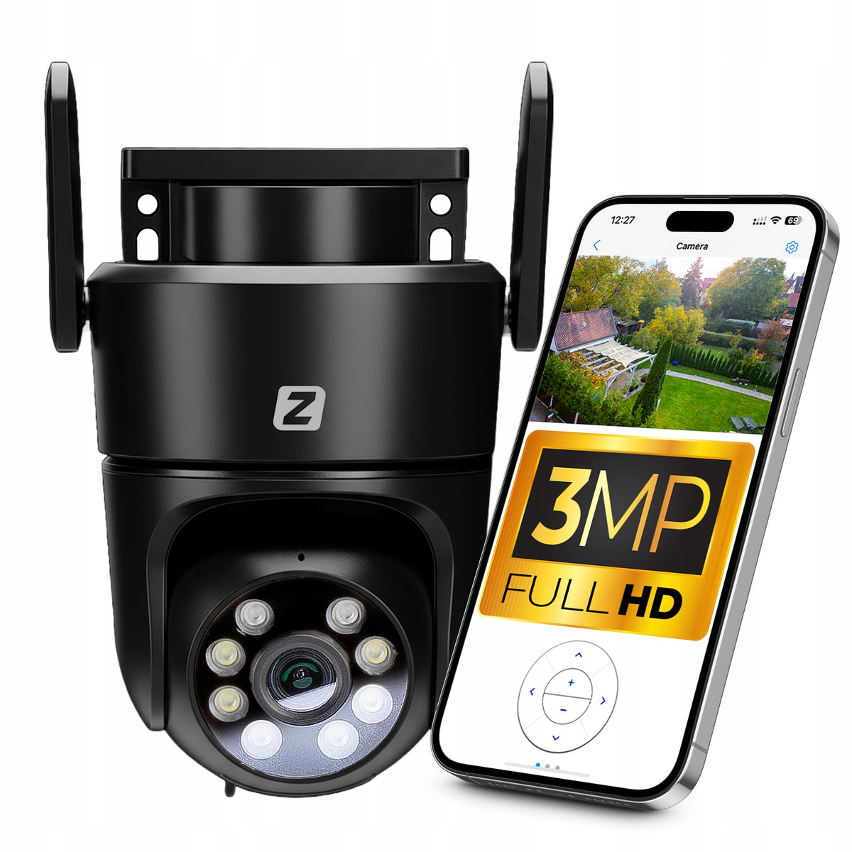 INDOOR CAMERA OUTDOOR ROTATING IP WIFI GARDEN MOTION DETECTION