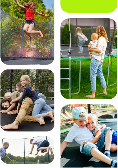 INDOOR GARDEN TRAMPOLINE FOR CHILDREN'S GARDEN 10 FT 312CM Kid's age 3+ years