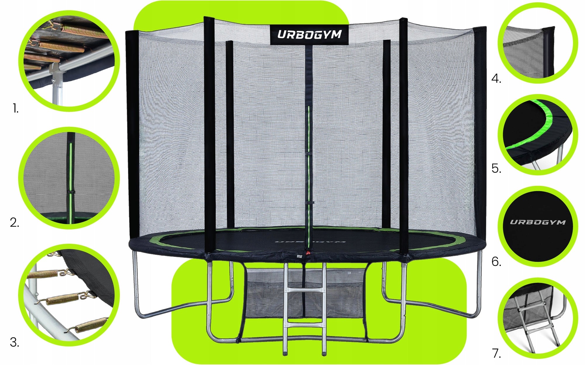 INDOOR GARDEN TRAMPOLINE FOR CHILDREN'S GARDEN 10 FT 312CM Manufacturer code 5904906085282