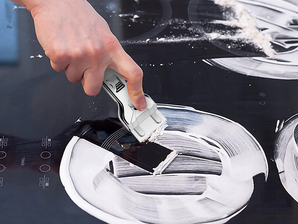 INDUCTION COOKTOP SCRAPER CERAMIC GROUT GLASS BLADES x6 Brand Verk Group