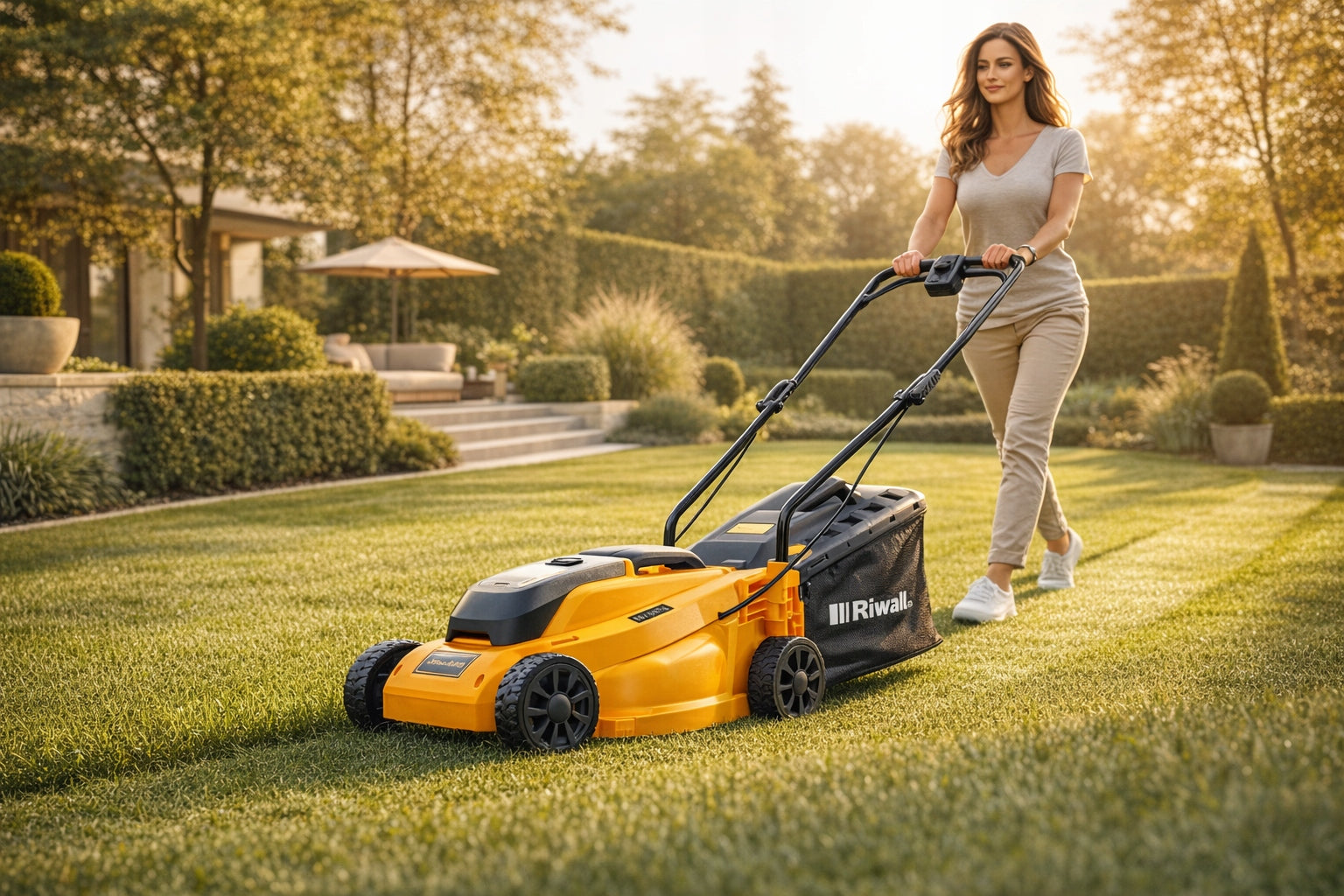 INDUCTION CORDLESS MOWER RIWALL 3320i 20V 4Ah 33cm + aku charger Manufacturer code KOSIARKA 20V AKUMULATOROWA AMG63-TT