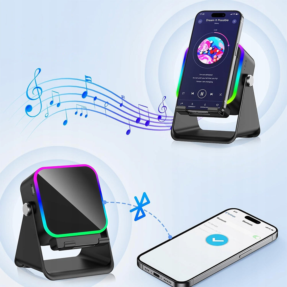 INDUCTION SPEAKER WITH BLUETOOTH WIRELESS WITH MAGNETIC MOUNT Packaging status original
