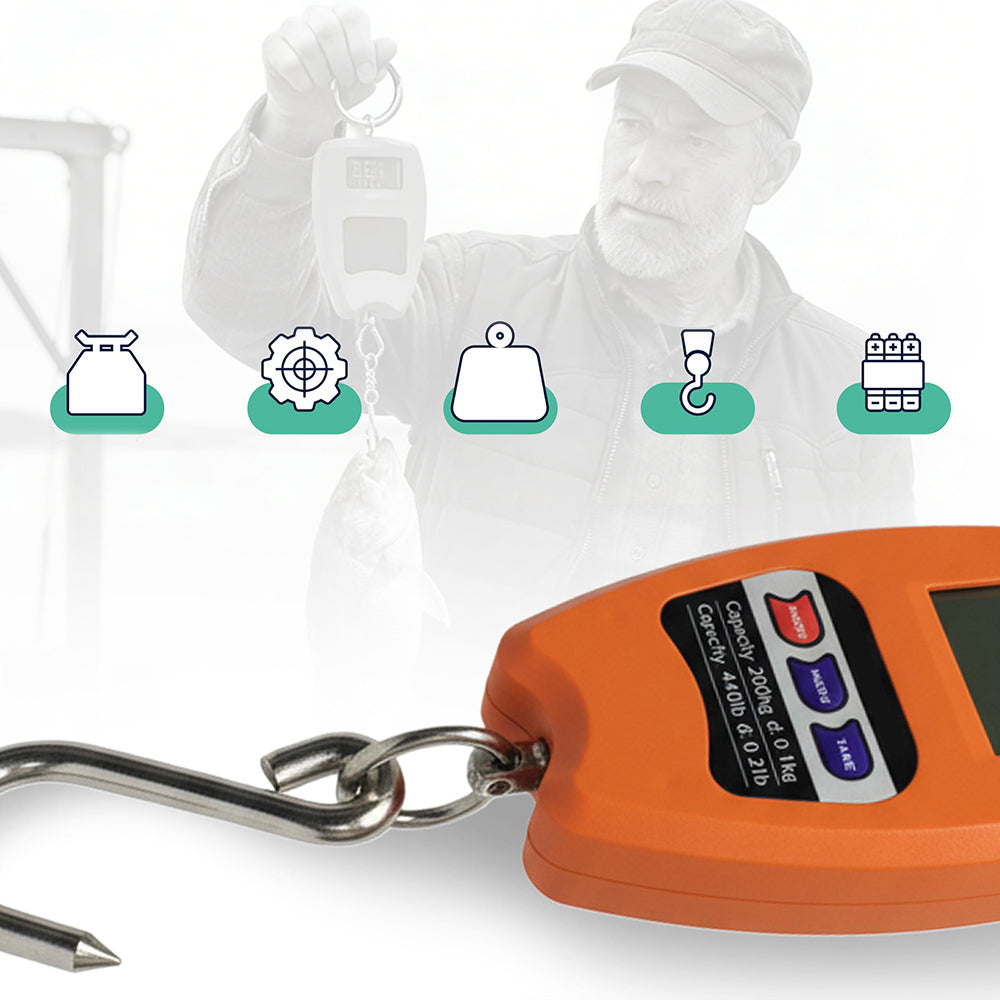 INDUSTRIAL CRANE HANGING HOOK SCALE 200KG PORTABLE FOR LUGGAGE HOLIDAY Brand no brand