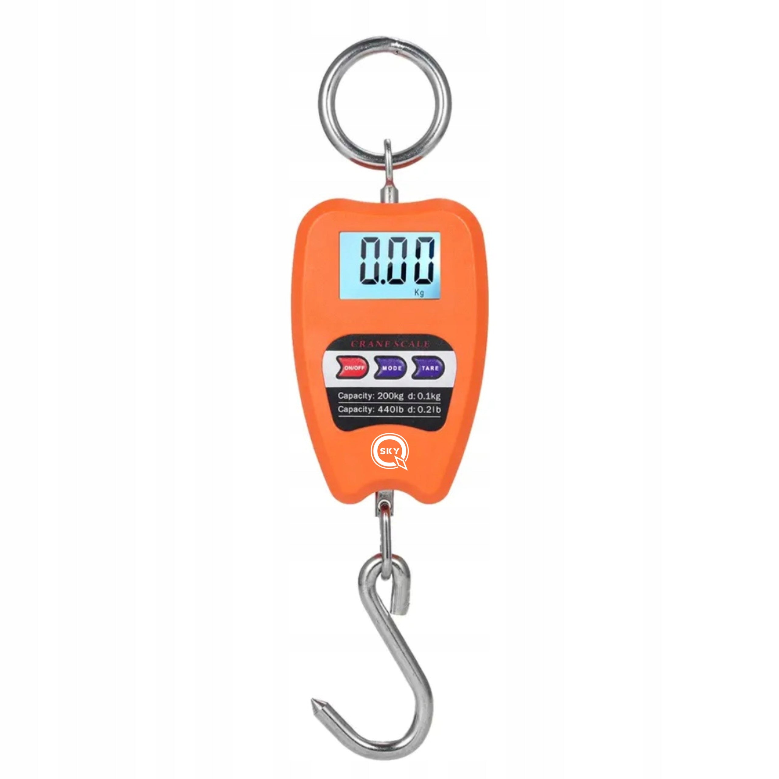 INDUSTRIAL CRANE HANGING HOOK SCALE 200KG PORTABLE FOR LUGGAGE HOLIDAY Manufacturer code 1014220022411