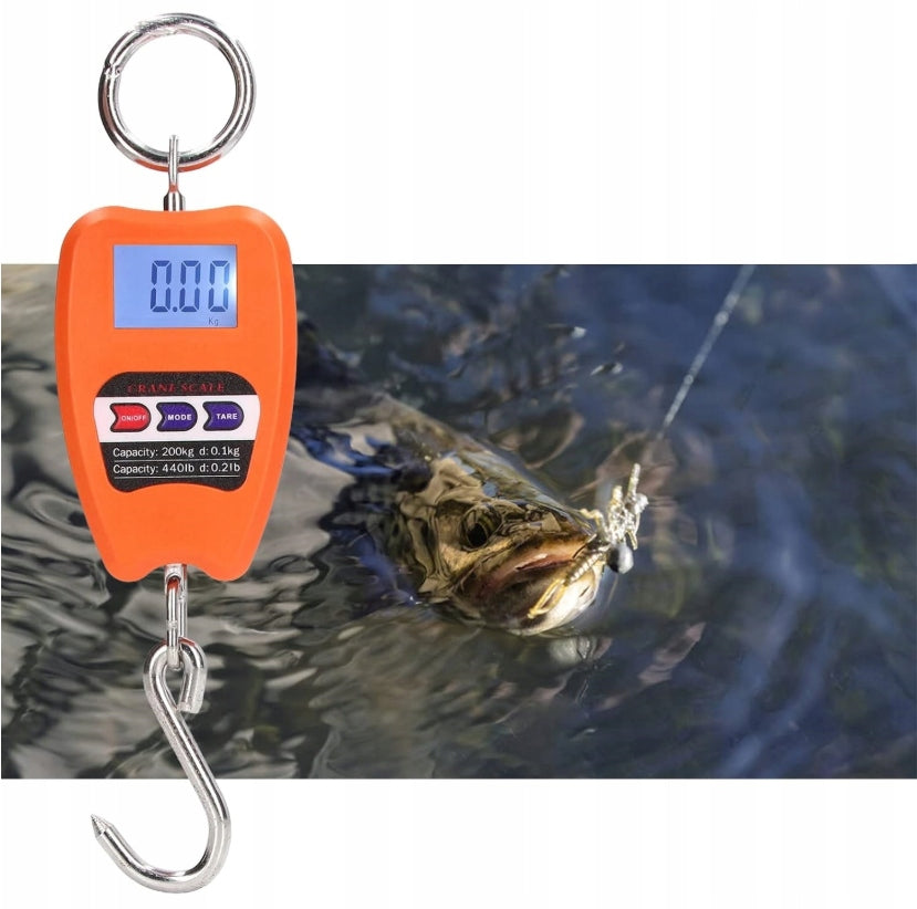 INDUSTRIAL CRANE HANGING HOOK SCALE 200KG PORTABLE FOR LUGGAGE HOLIDAY