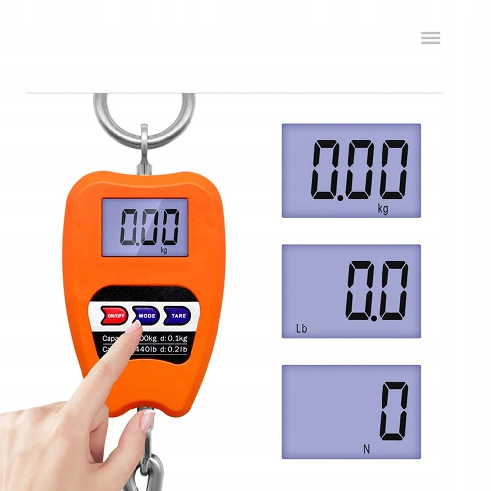 INDUSTRIAL CRANE HANGING HOOK SCALE 200KG PORTABLE FOR LUGGAGE WEIGHT Brand no brand